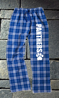 Pope Panthers Royal and Silver Flannel Pants