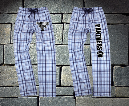 Pope Panthers Columbia Blue and Navy Flannel Pants