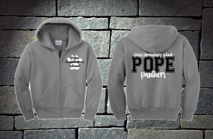 Pope Elementary Panthers Full Zip Hoodie