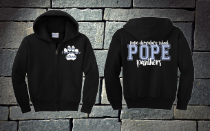 Pope Elementary Panthers Full Zip Hoodie