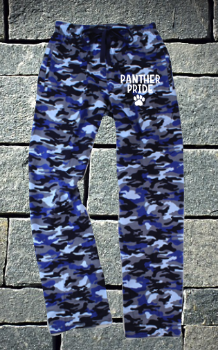 Pope Panthers Blue Camo Flannel Pants