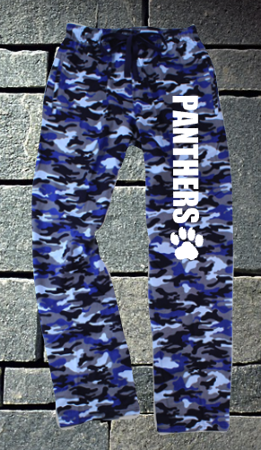 Pope Panthers Blue Camo Flannel Pants