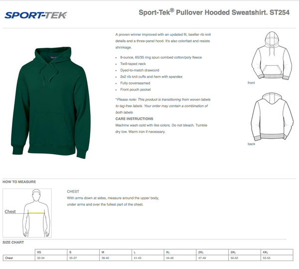 Sport Tek Pope Elementary Panthers Hoodie - No Zip