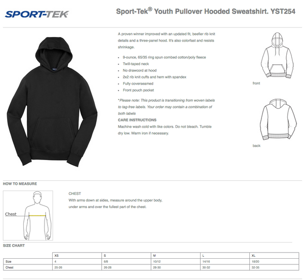 Sport Tek Pope Elementary Panthers Hoodie - No Zip