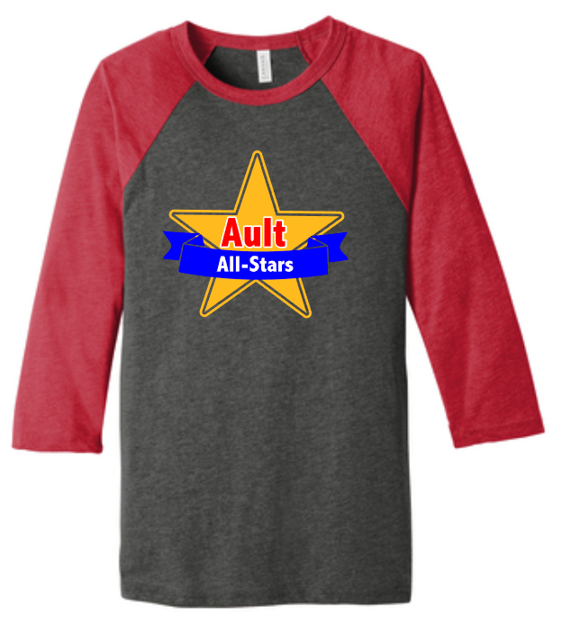 Ault All-Stars 3/4 sleeve raglan - Teacher shirts