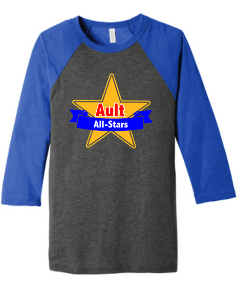 Ault All-Stars 3/4 sleeve raglan - Teacher shirts