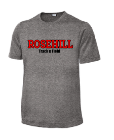 Rosehill dry fit Heathered T-shirt Track and Field - Sport tek