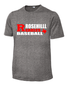 Rosehill dry fit Heathered T-shirt Texas Baseball - Sport tek