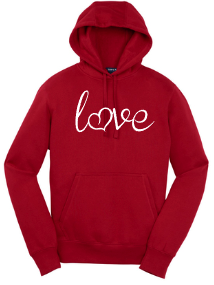Hand written Love with heart