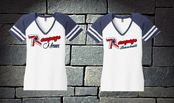 V-neck Rampage Baseball or Mom