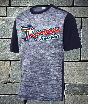 Rampage Baseball Electric Heather Colorblock