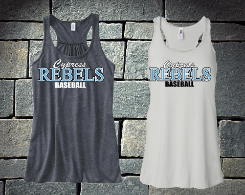 Cypress Rebels Baseball - racerback tank