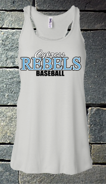 Cypress Rebels Baseball - racerback tank