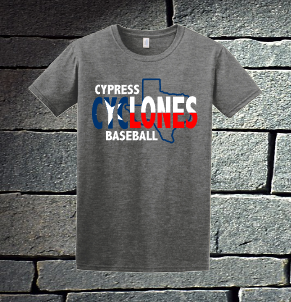Cypress Cyclones Red, White and Blue Texas - Mens
