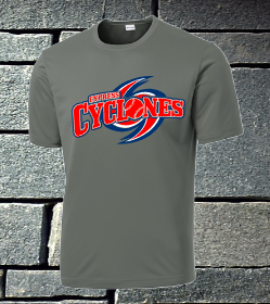 Cypress Cyclones Red, White and Blue Logo - Mens