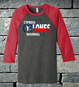 Cypress Cyclones Patriotic Raglan