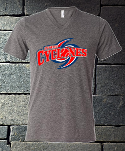 Cypress Cyclones Patriotic T-shirt - ladies