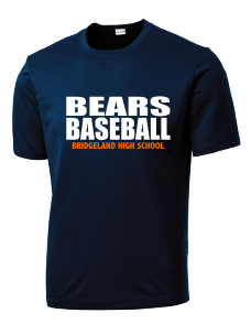 Bridgeland Bears Baseball - block font