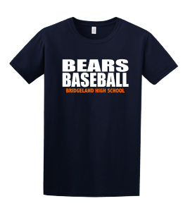Bridgeland Bears Baseball - block font
