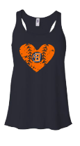 Distressed Baseball Heart B logo