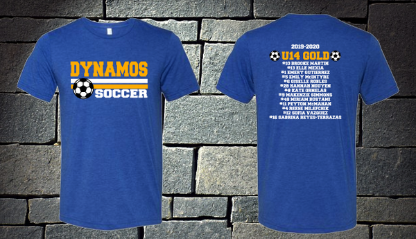 U14 Gold Soccer Roster