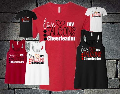 Love My Falcons Cheerleader ladies