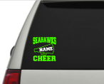 Seahawks Cheer Car Decal
