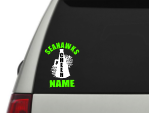 Seahawks Cheer Car Decal