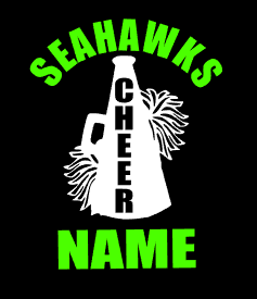 Seahawks Cheer Car Decal