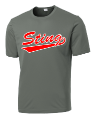 Sting Softball Logo - grey