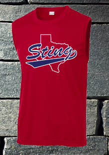 Mens sleeveless dri fit Sting Softball