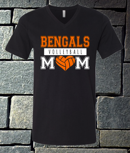 Bengals Volleyball Mom heart