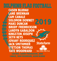 Dolphins Flag Football Roster 2019
