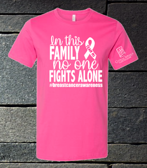 In this family no one fights alone - pink