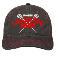 Ladies distressed Ironmen Lacrosse Mom