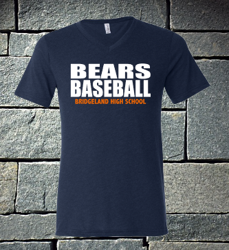 Bridgeland Bears Baseball - block font