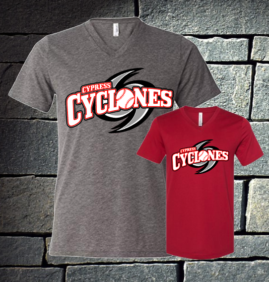 Cypress Cyclones logo - ladies