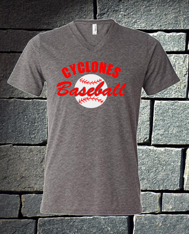Cyclones Baseball - grey