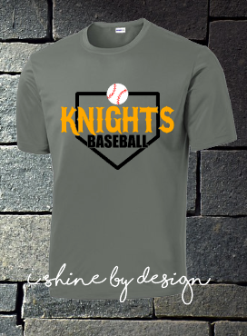 Knights Baseball home plate - youth and adult