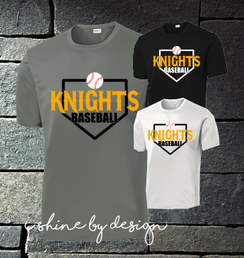 Knights Baseball home plate - youth and adult