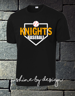 Knights Baseball home plate - youth and adult