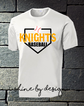 Knights Baseball home plate - youth and adult