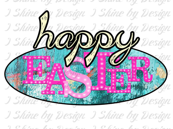 HEAT PRESS TRANSFER - Happy Easter